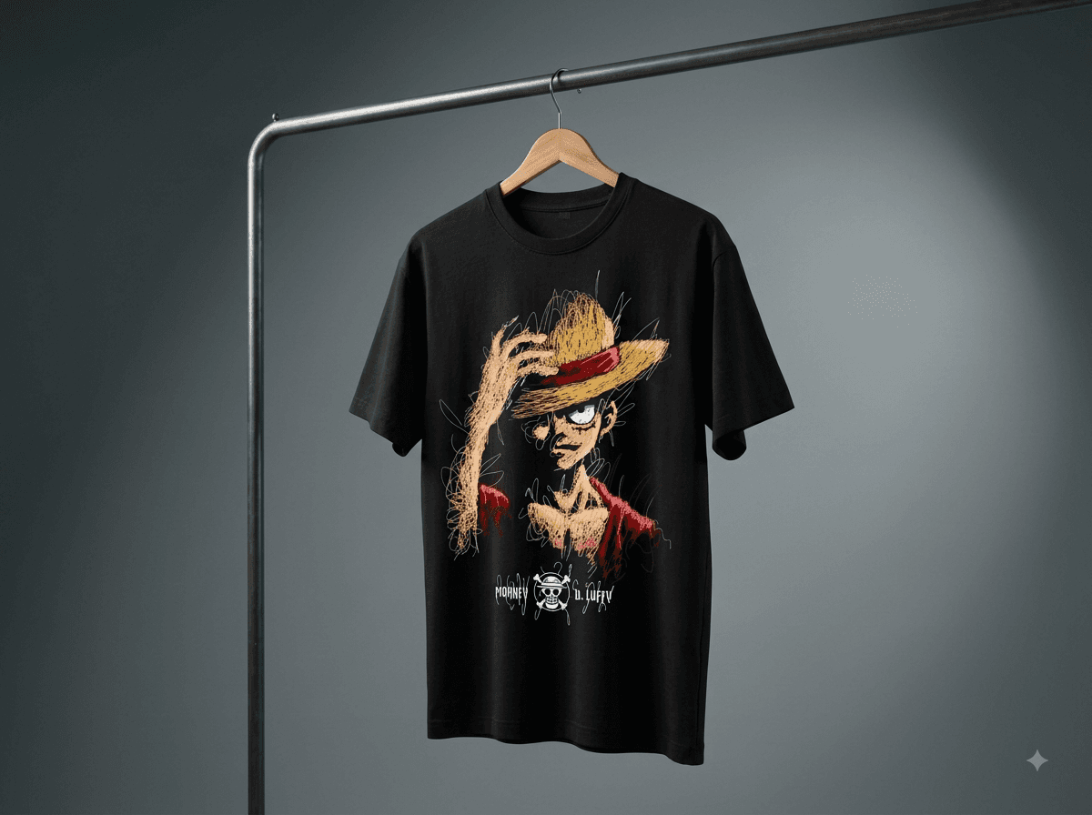 "The Captain's Chaos" Tee (Luffy Scribble Art) 2